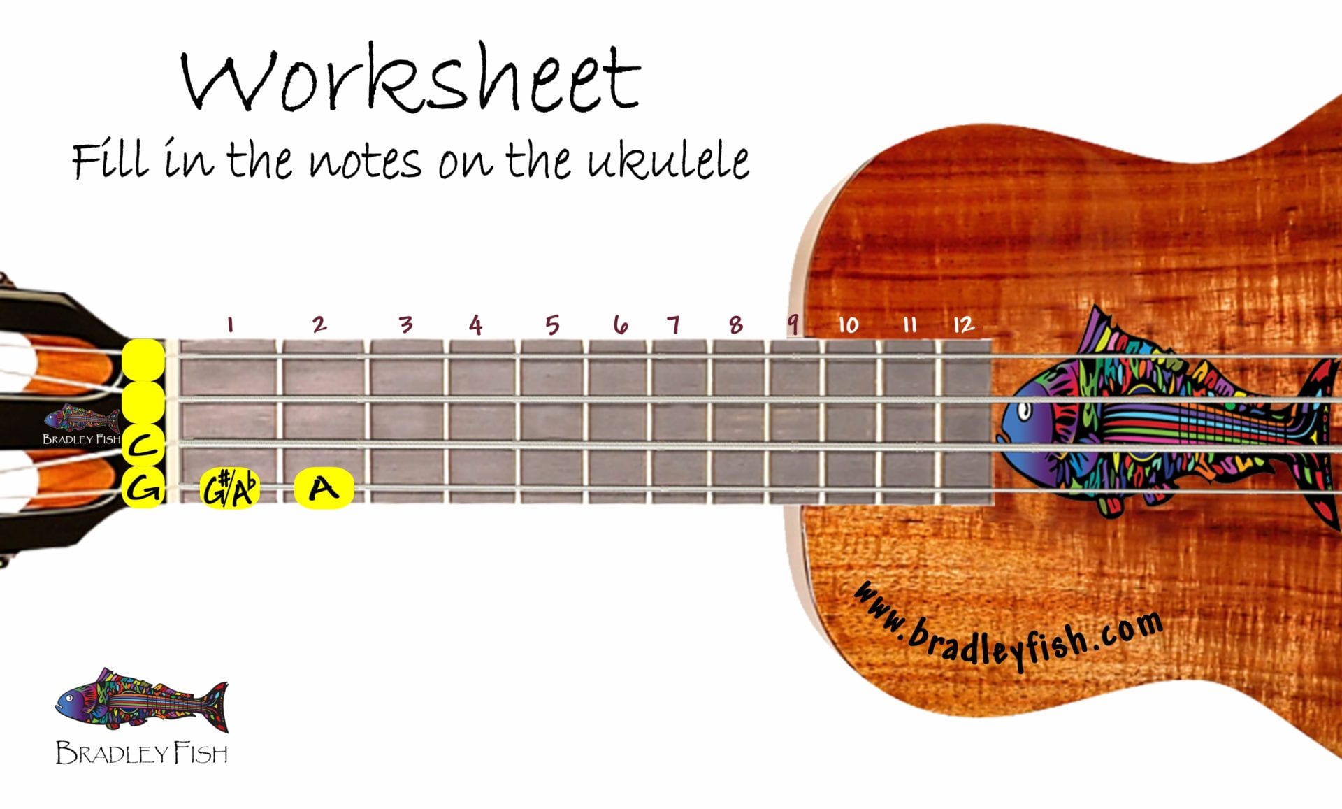 The Notes on The Ukulele Bradley Fish